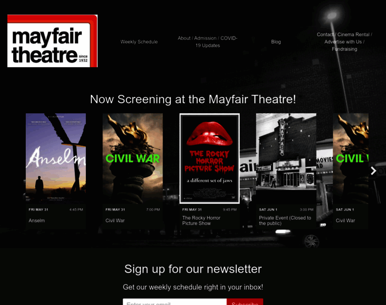 Mayfairtheatre.ca thumbnail