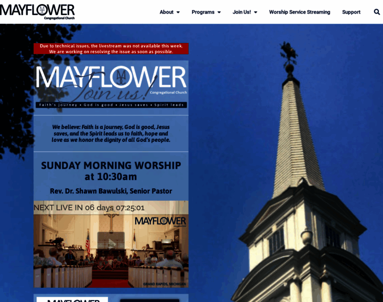 Mayflowerchurch.org thumbnail