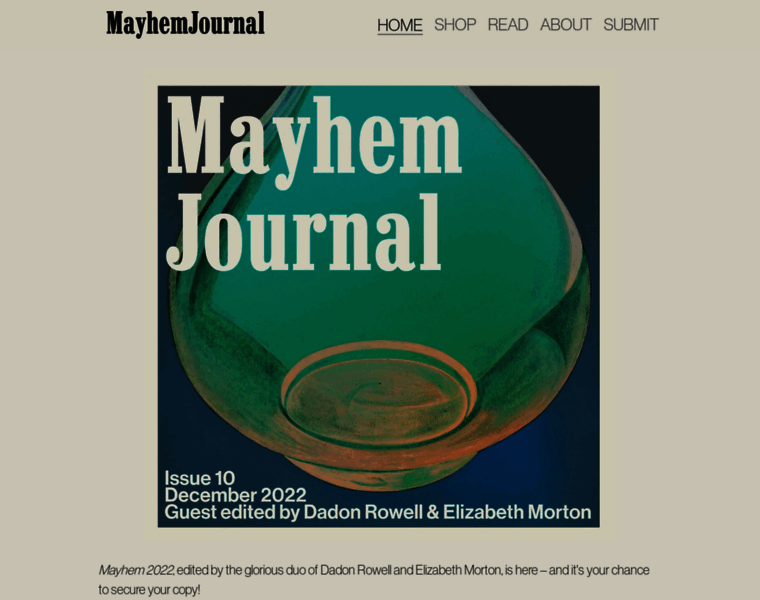 Mayhemjournal.co.nz thumbnail