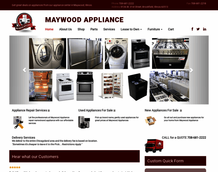 Maywoodappliance.com thumbnail