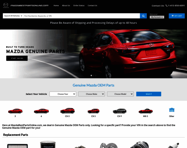 Mazdabestpartsonline.com thumbnail