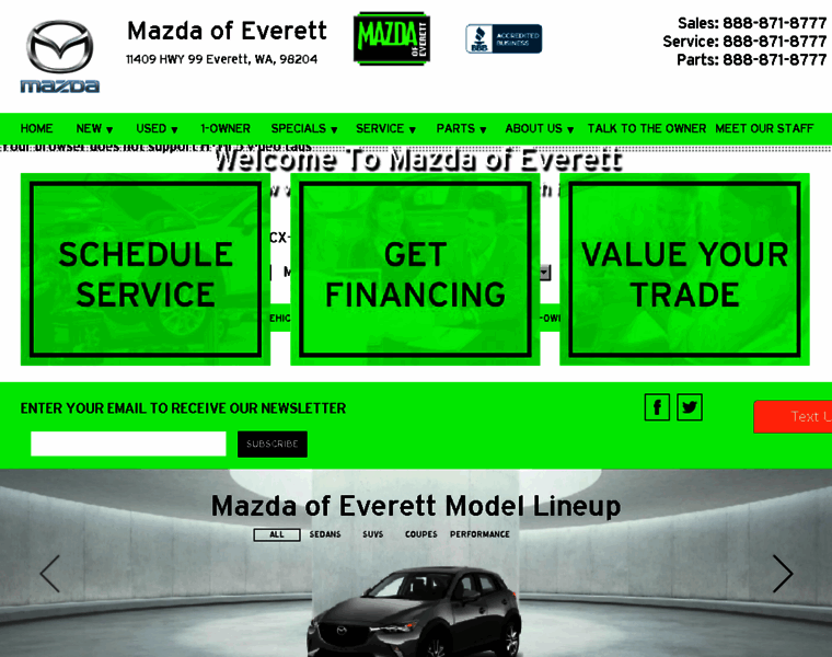 Mazdaofeverett.com thumbnail