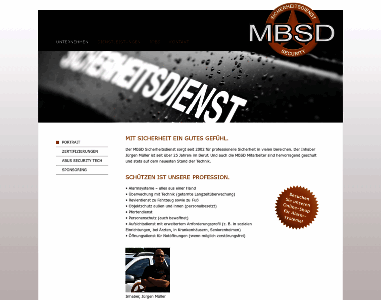 Mbsd-sicherheitsdienst.de thumbnail
