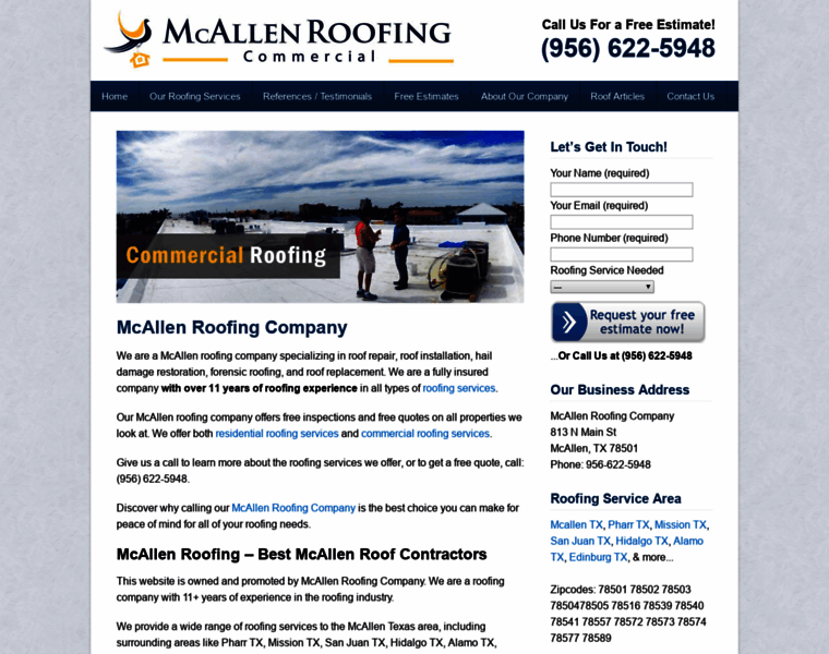 Mcallen-roofing.com thumbnail