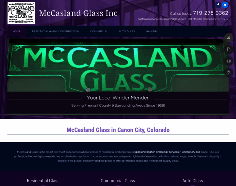 Mccaslandglass.com thumbnail