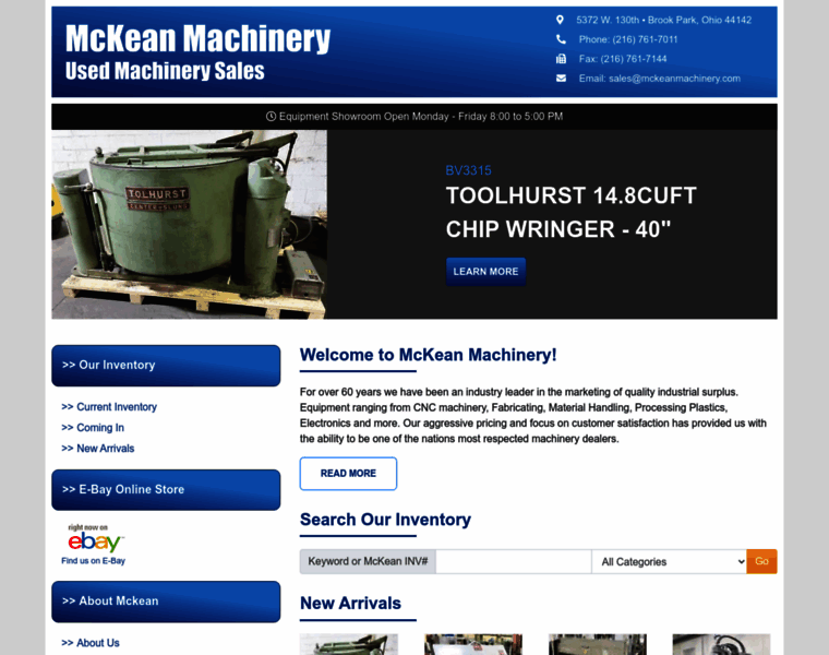Mckeanmachinery.com thumbnail