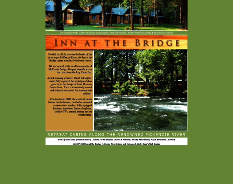 Mckenzie-river-cabins.com thumbnail