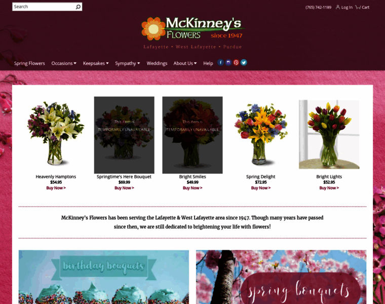 Mckinneysflowers.com thumbnail