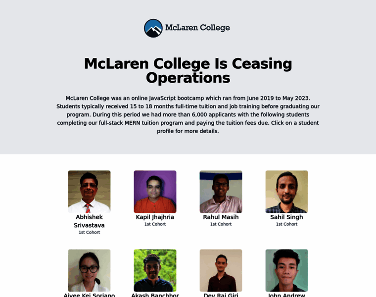 Mclarencollege.in thumbnail