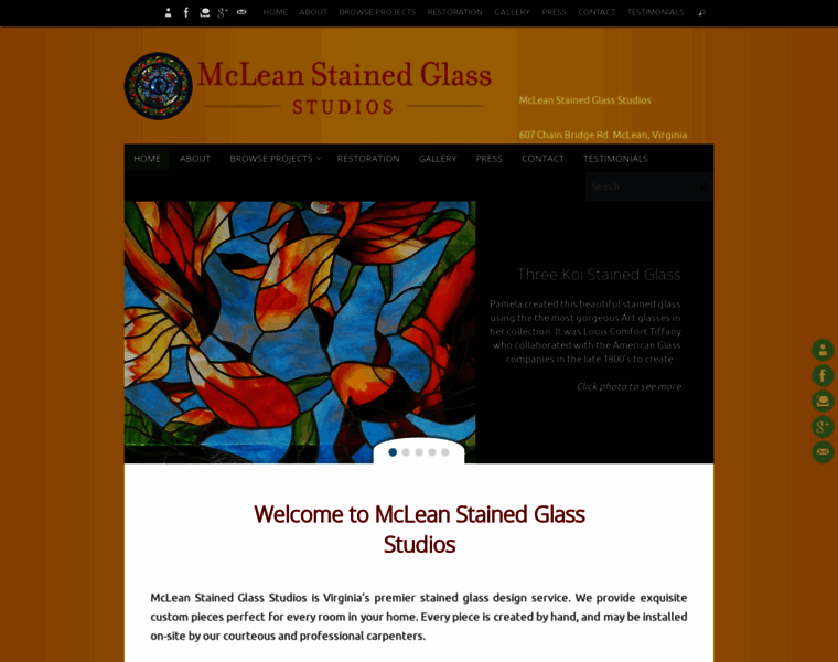 Mcleanstainedglass.com thumbnail
