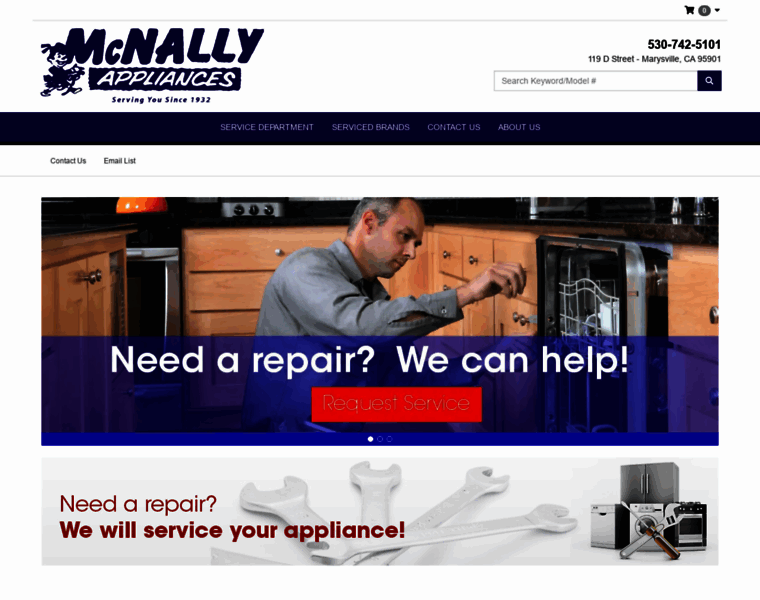 Mcnallyappliances.com thumbnail