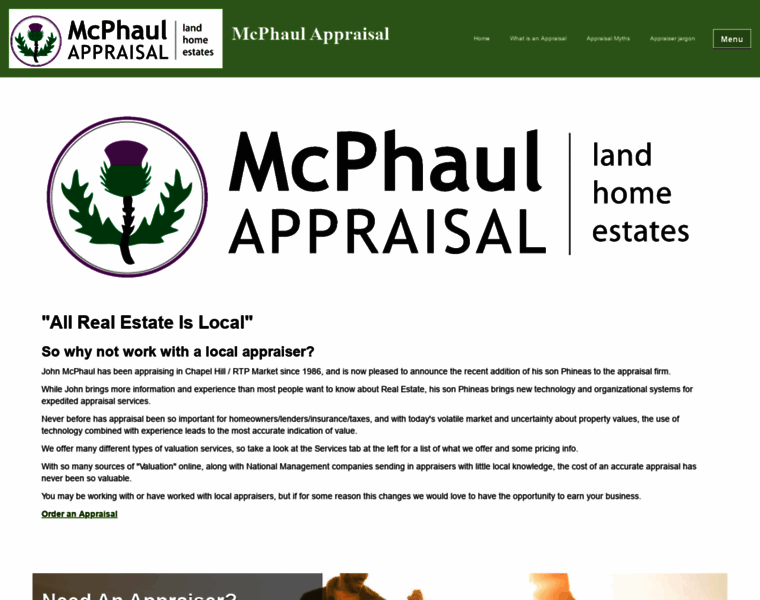 Mcphaulappraisal.com thumbnail