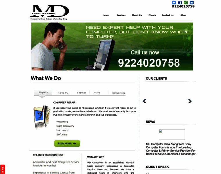 Mdcomputerindia.com thumbnail