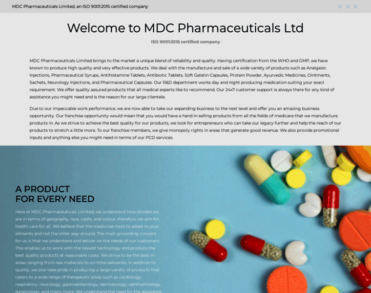 Mdcpharmaceutical.com thumbnail