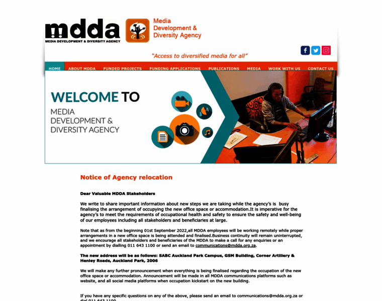 Mdda.org.za thumbnail