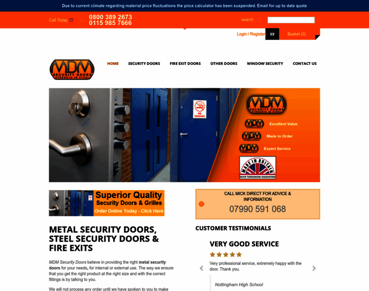 Mdmsecuritydoors.co.uk thumbnail