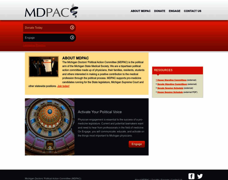 Mdpac.org thumbnail