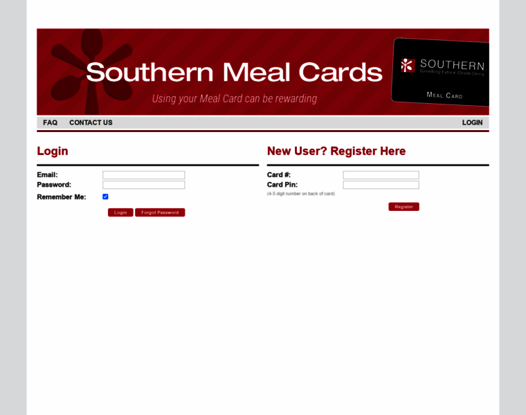 Mealcard.southernfoodservice.com thumbnail