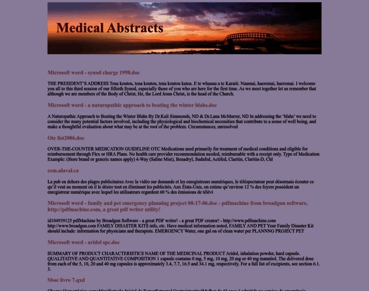 Med-abstracts.com thumbnail