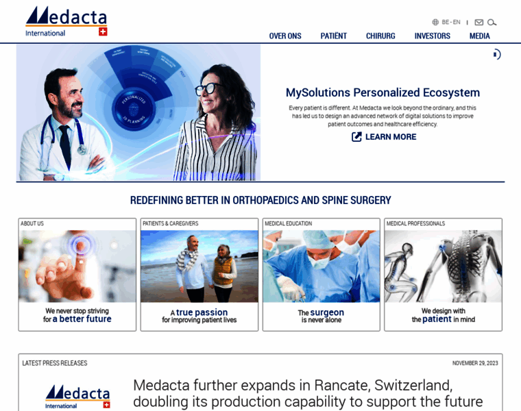 Medacta.be thumbnail Medacta.be thumbnail