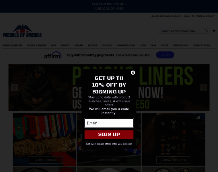Medalsofamerica.com thumbnail Medalsofamerica.com thumbnail