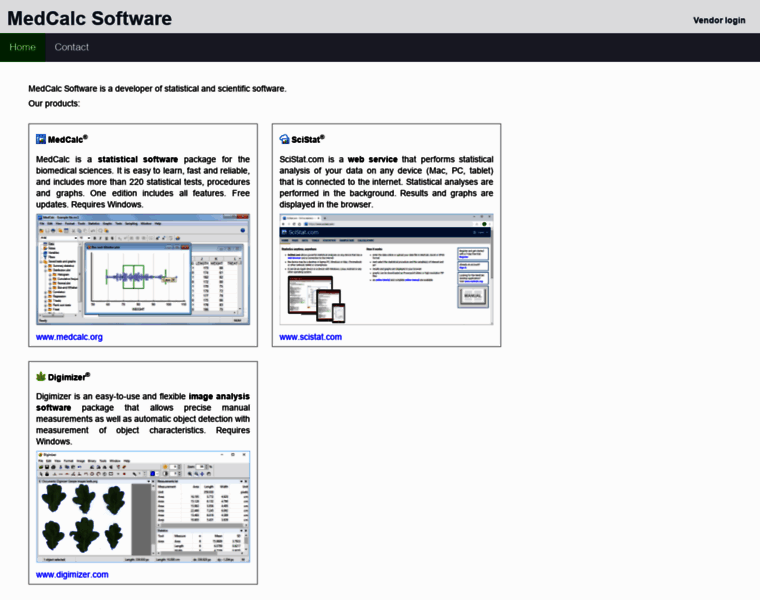 Medcalcsoftware.com thumbnail