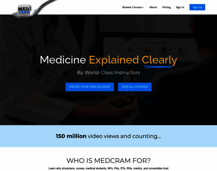 Medcram.com thumbnail