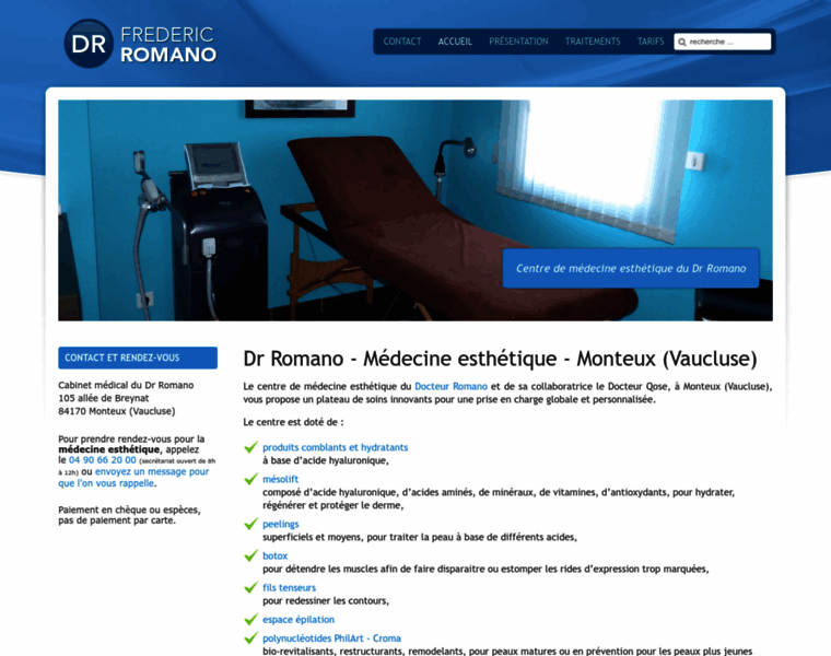 Medecineesthetiquedrromano.fr thumbnail