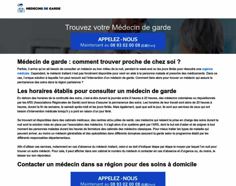 Medecins-degarde.com thumbnail