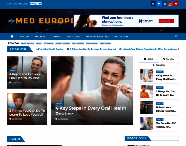 Medeurope.info thumbnail
