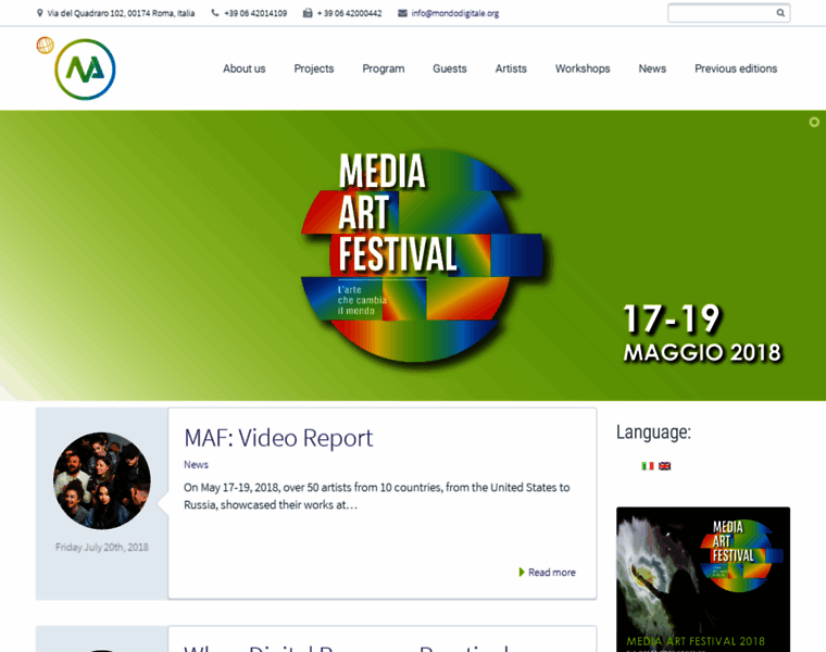 Mediaartfestival.org thumbnail
