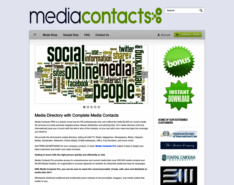 Mediacontactspro.com thumbnail