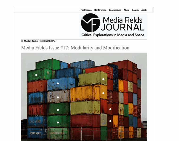 Mediafieldsjournal.org thumbnail