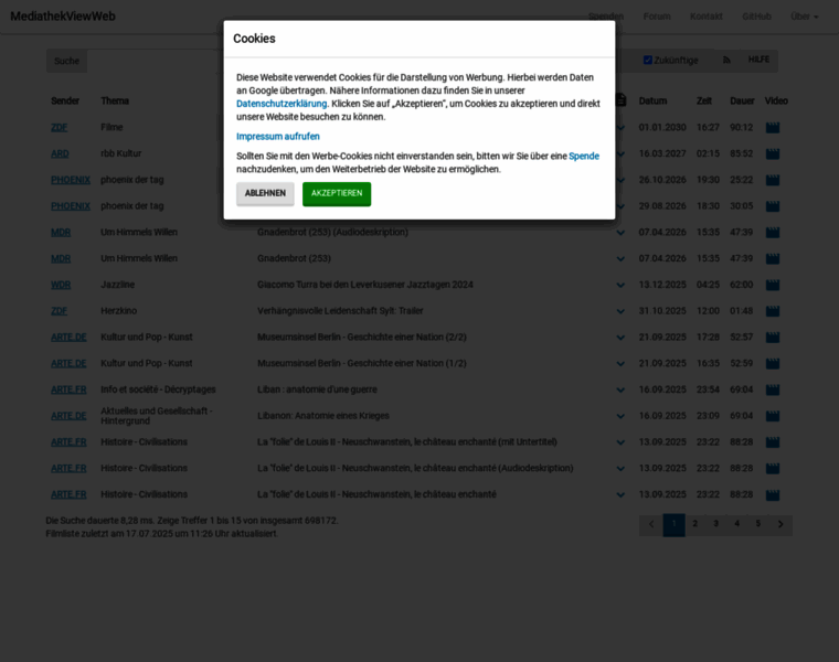Mediathekviewweb.de thumbnail