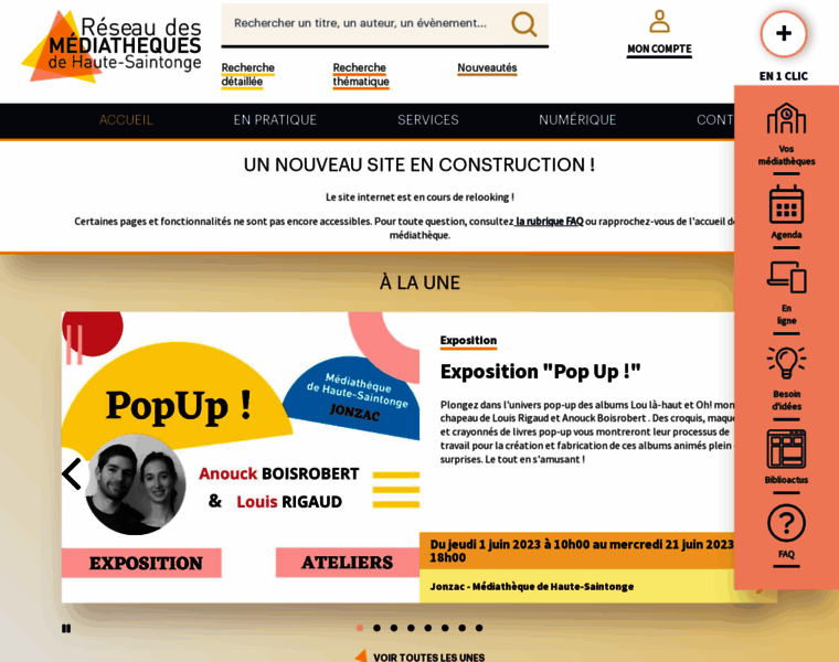 Mediatheques-haute-saintonge.com thumbnail