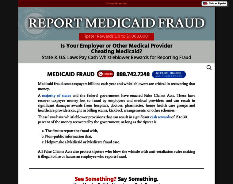 Medicaidfraudhotline.com thumbnail