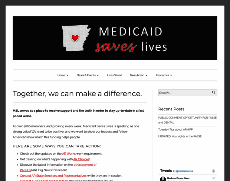 Medicaidsaveslives.com thumbnail