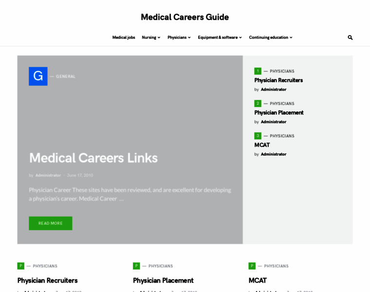 Medical-careers-guide.com thumbnail