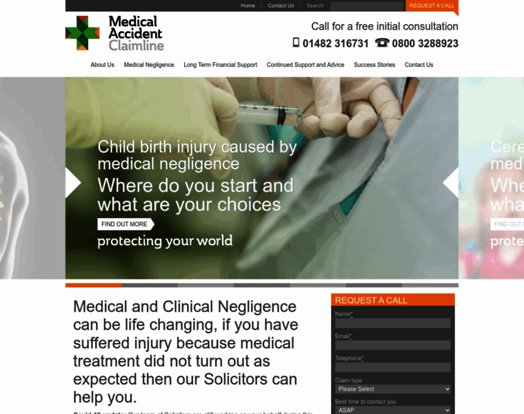 Medicalaccidentclaimline.co.uk thumbnail