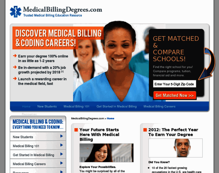 Medicalbillingdegrees.com thumbnail
