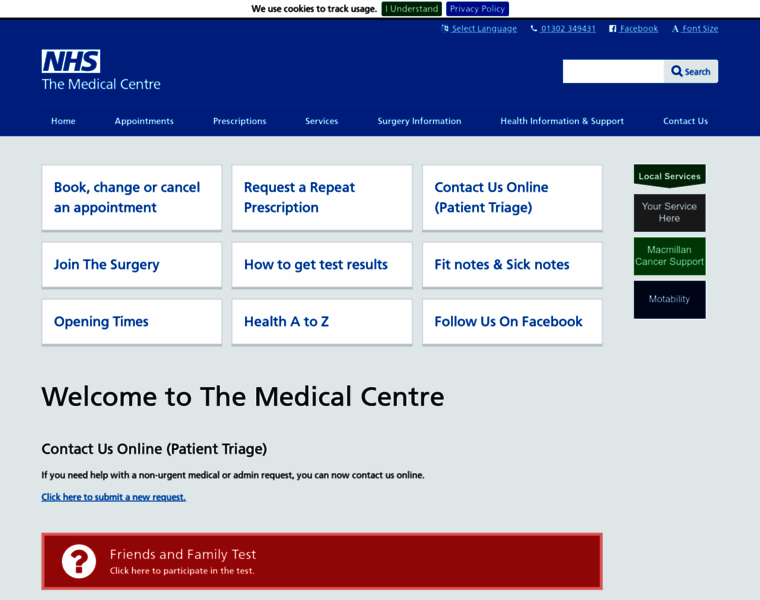 Medicalcentredoncaster.co.uk thumbnail