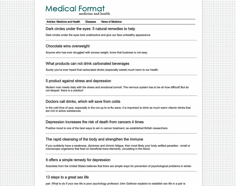 Medicalformat.com thumbnail