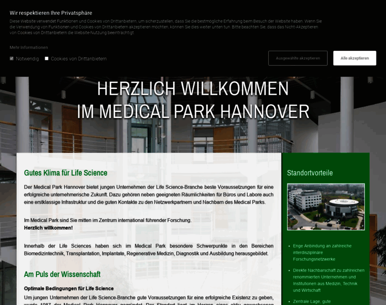 Medicalparkhannover.de thumbnail