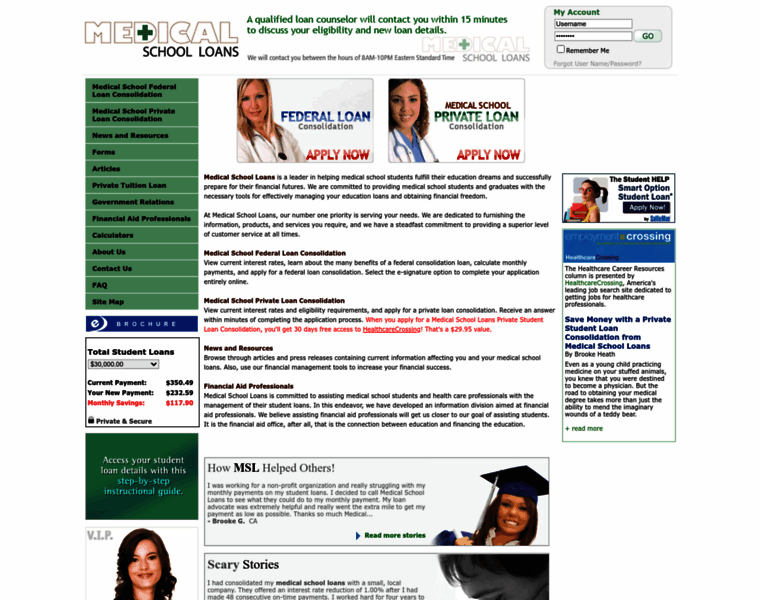Medicalschoolloans.com thumbnail