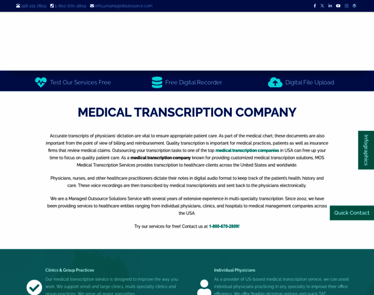 Medicaltranscriptionservicecompany.com thumbnail