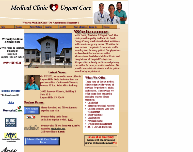 Medicalurgentcareclinics.com thumbnail