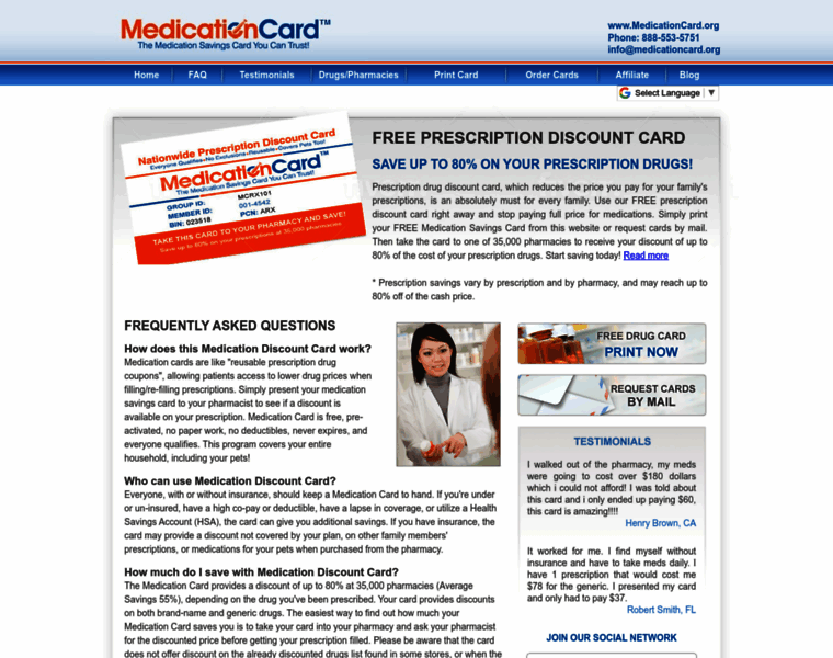 Medicationcard.org thumbnail