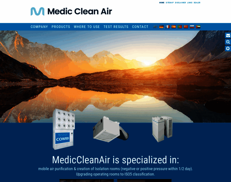 Mediccleanair.com thumbnail