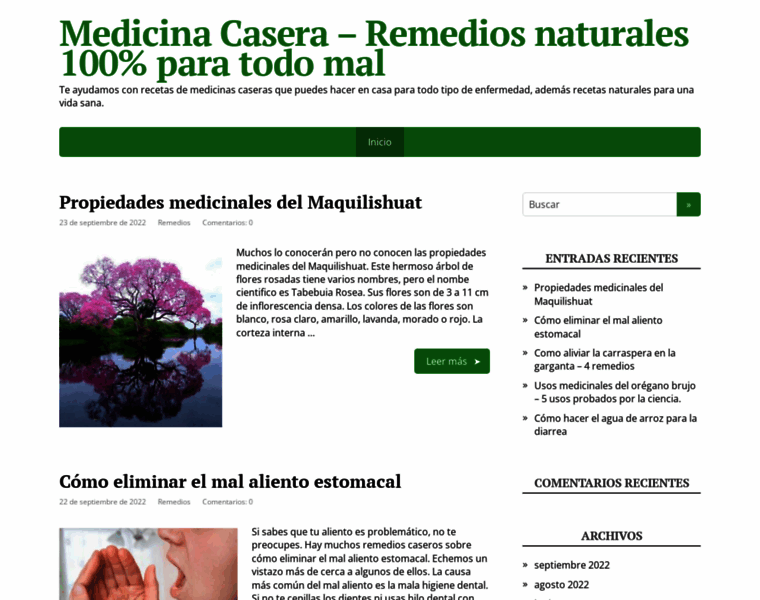 Medicinacasera.net thumbnail