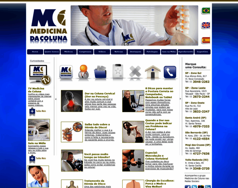 Medicinadacoluna.com.br thumbnail